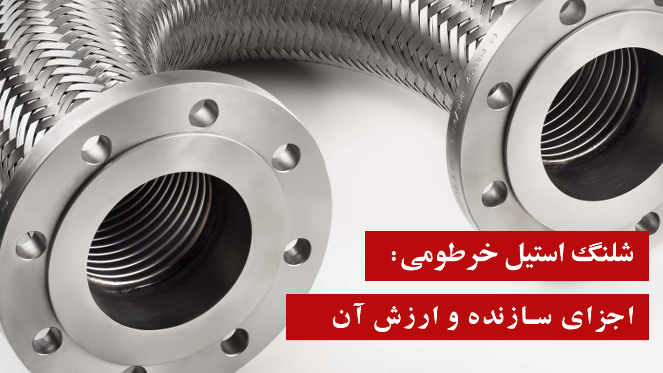 چهار جزء مهم در یک شلنگ استیل خرطومی وجود خواهد داشت: تیوب (یا خودشلنگ)، نوار (قیطان یا خرطومی شیلنگ)، گلوبند محافظ و اتصالات.